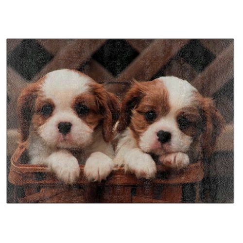 Puppy Pictures Cutting Board