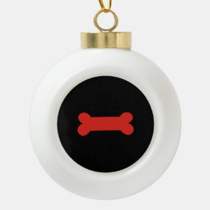 Puppy Play Pride Ceramic Ball Christmas Ornament