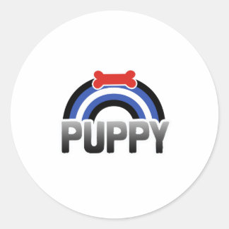 Puppy Play Pride Classic Round Sticker