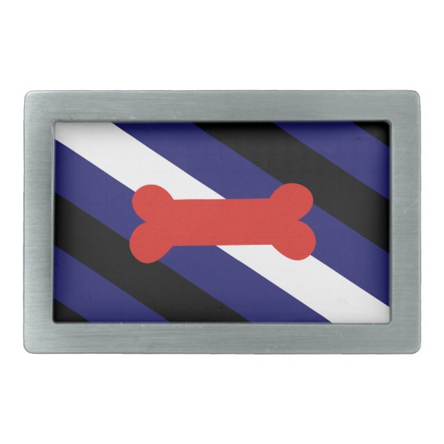 PUPPY PLAY PRIDE DIAGONAL BELT BUCKLE (Front)