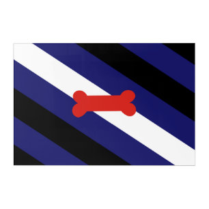 Puppy Play Pride Flag Acrylic Print