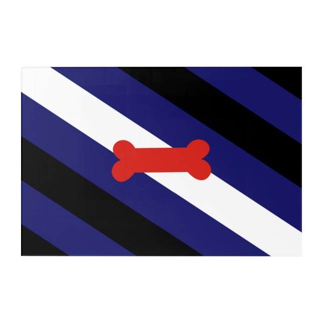 Puppy Play Pride Flag Acrylic Print (Front)