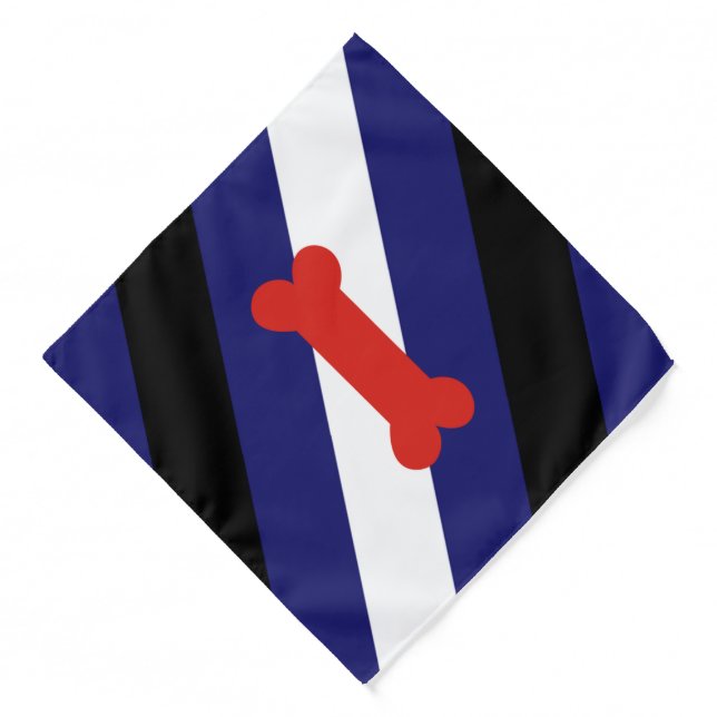 Puppy Play Pride Flag Bandana (Front)