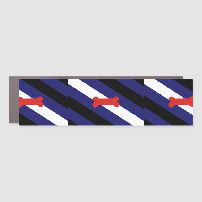 Puppy Play Pride Flag Car Magnet (Front)
