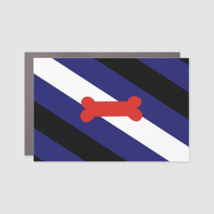 Puppy Play Pride Flag Car Magnet