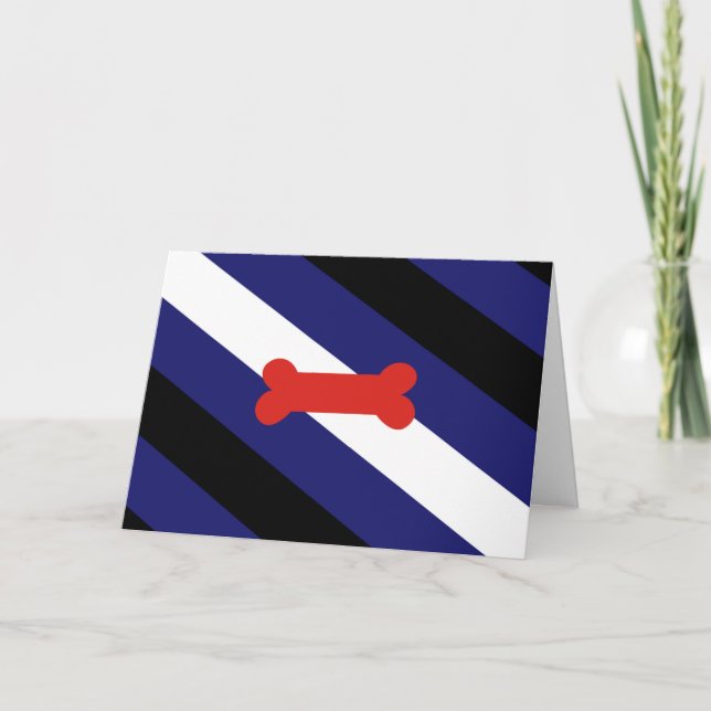 Puppy Play Pride Flag Card (Front)