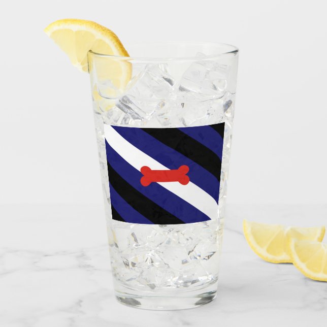Puppy Play Pride Flag Glass (Front Ice)