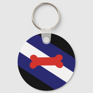 Puppy Play Pride Flag Keychain