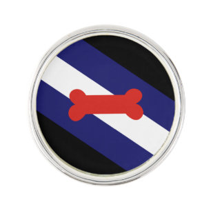 Puppy Play Pride Flag Lapel Pin