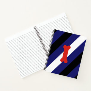 Puppy Play Pride Flag Notebook