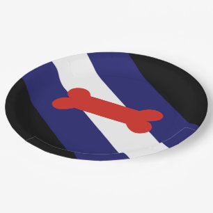 Puppy Play Pride Flag Paper Plates