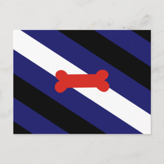Puppy Play Pride Flag Postcard