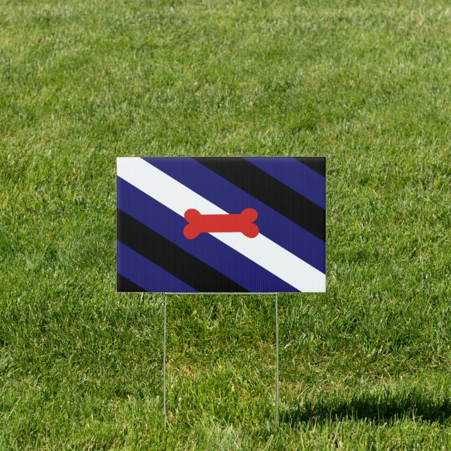 Puppy Play Pride Flag Sign (Insitu)