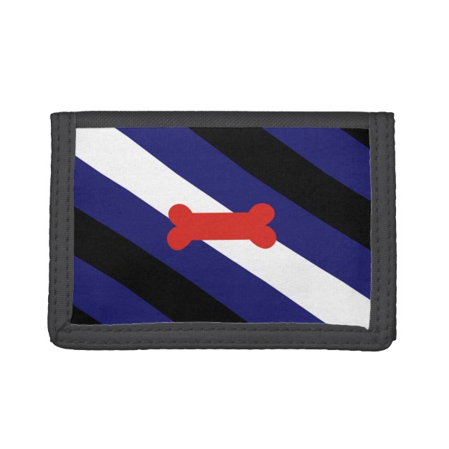 Puppy Play Pride Flag Trifold Wallet (Front)