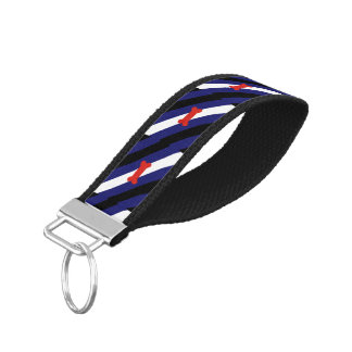 Puppy Play Pride Flag Wrist Keychain