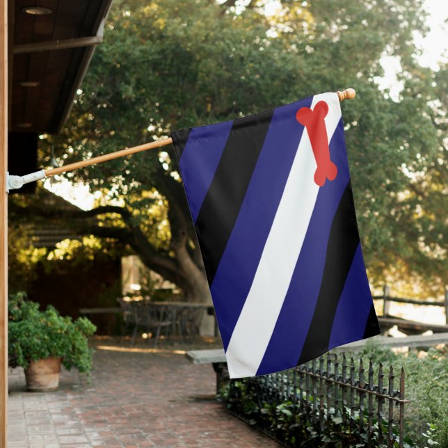 Puppy Play Pride House Flag (In SItu)