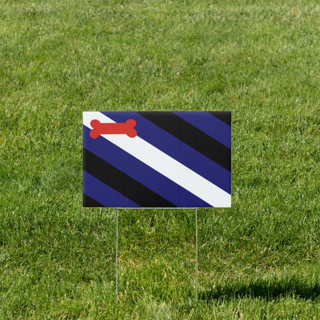 Puppy Play Pride House Flag Sign (Insitu)