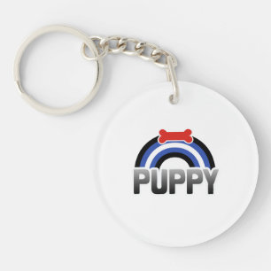 Puppy Play Pride Keychain