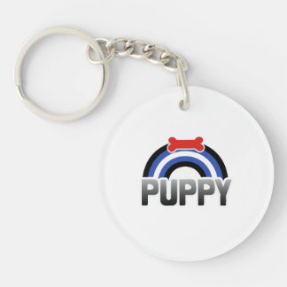 Puppy Play Pride Keychain