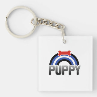 Puppy Play Pride Keychain