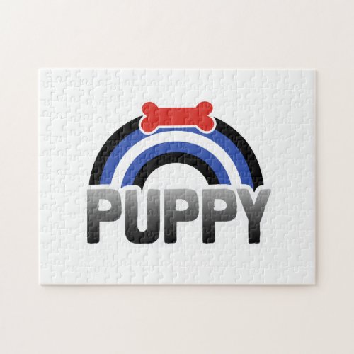 PUPPY PLAY RAINBOW JIGSAW PUZZLE