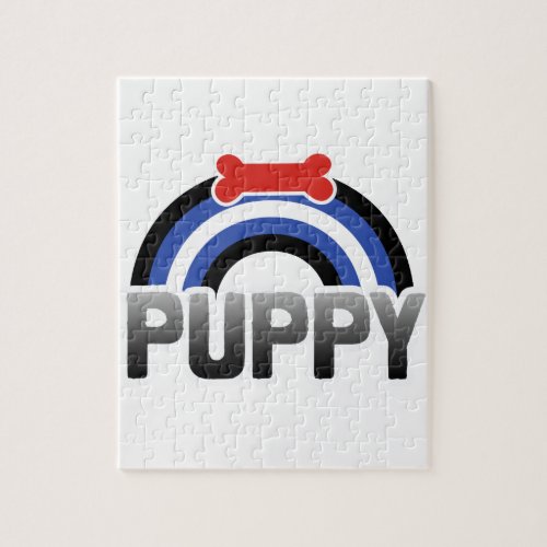 PUPPY PLAY RAINBOW JIGSAW PUZZLE