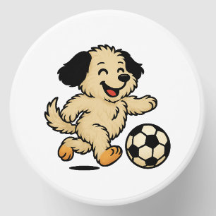 Puppy playing Soccer Mini Candle Favors