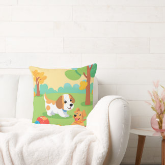 Puppy Playland Cushion