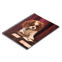 Puppy Plays Cards Notebook | Zazzle