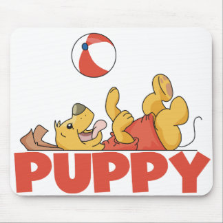 Puppy Plays Mouse Pad