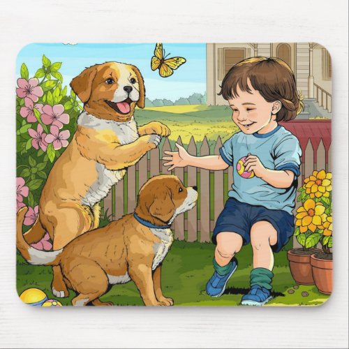 Puppy Playtime Mouse Pad