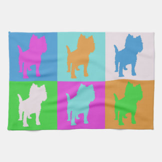 Puppy Pop Art Kitchen Towel
