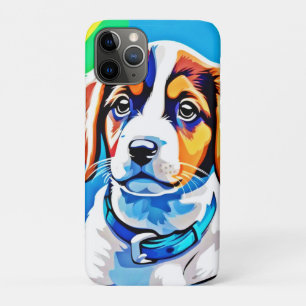 Puppy Portrait: Colorful Pup iPhone 11 Pro Case