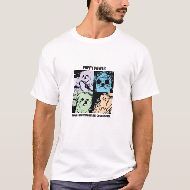 Puppy Power by Bella T-Shirt (Front)