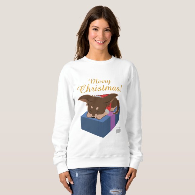 Puppy Present Sweatshirt (Front Full)