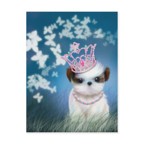 Puppy Princess Postcard
