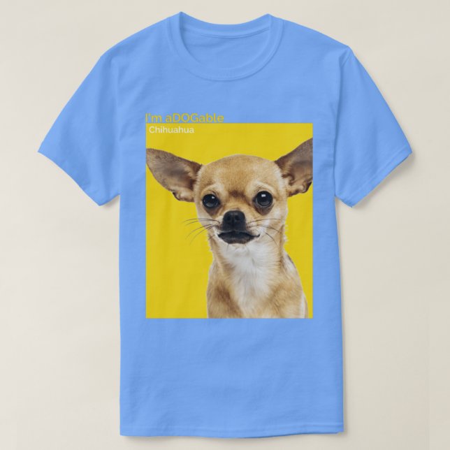 Puppy print Collection Im aDOGable Chihuahua T-Shirt (Design Front)
