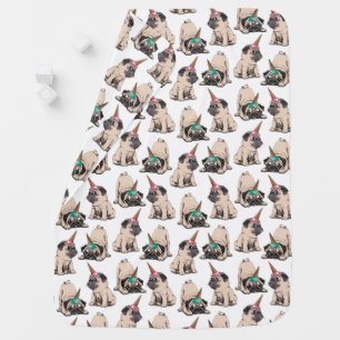 Puppy Pugs   Aspiring Unicorn Pattern Baby Blanket