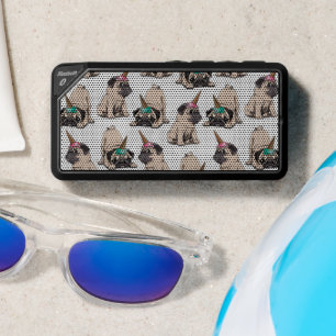 Puppy Pugs Aspiring Unicorn Pattern Bluetooth Speaker