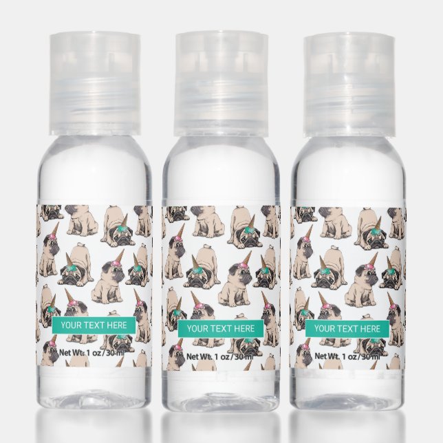 Puppy Pugs | Aspiring Unicorn Pattern Hand Sanitizer (Set)