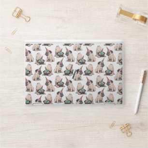 Puppy Pugs   Aspiring Unicorn Pattern HP Laptop Skin