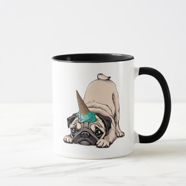 Puppy Pugs | Aspiring Unicorn Pattern Mug (Right)