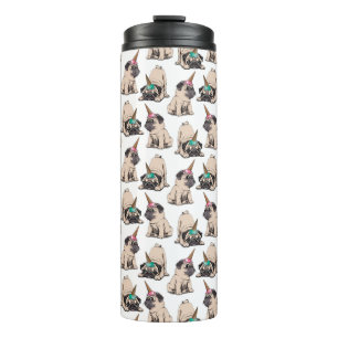 Puppy Pugs   Aspiring Unicorn Pattern Thermal Tumbler