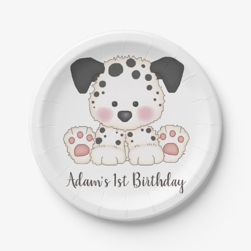 Puppy Puppies Dog Birthday Party Baby Shower Kids Paper Plates