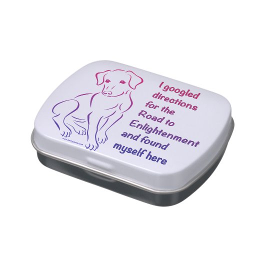 Puppy Road to Enlightenment Jelly Belly Tin (Side)