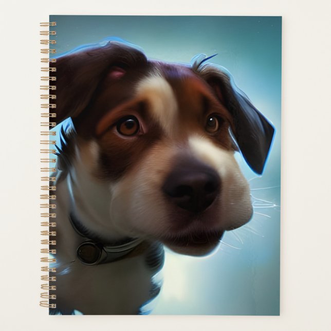 Puppy Running In Space Planner (Front)