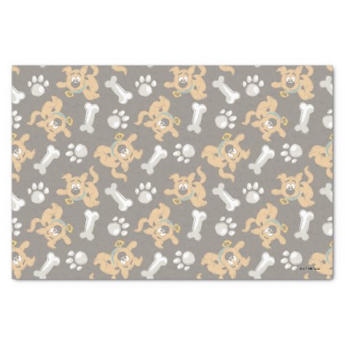 Puppy Scooby_Doo Bone  Paw Print Pattern Tissue Paper