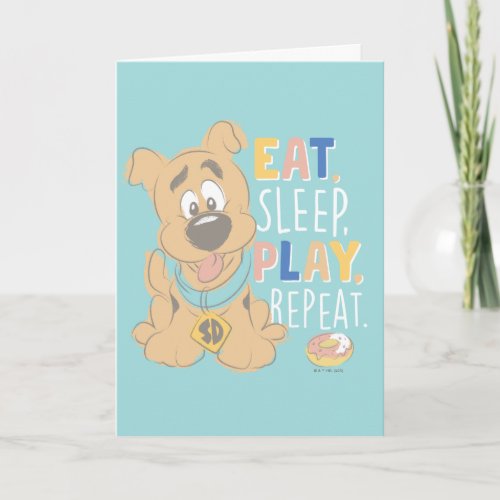Puppy Scooby_Doo Eat Sleep Play Repeat Card