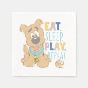 Puppy Scooby-Doo "Eat, Sleep, Play, Repeat" Napkins