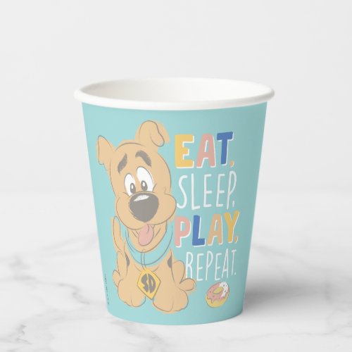 Puppy Scooby_Doo Eat Sleep Play Repeat Paper Cups